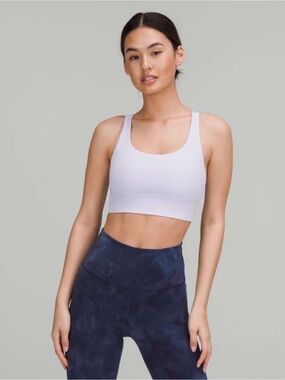 Lululemon Energy Longline Bra in Pastel Blue
